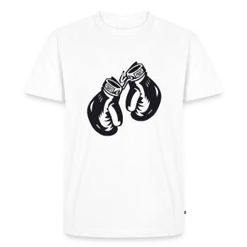 Boxhandschuhe - Men's Premium Organic T-Shirt - white - Front - Nico (187cm)