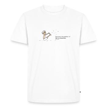 Architecte du bonheur - T-shirt Premium bio Homme - blanc - Devant - Nico (187cm)