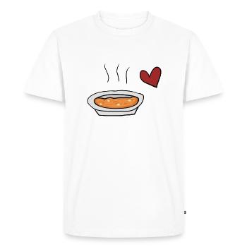 Soupe rouge - T-shirt Premium bio Homme - blanc - Devant - Nico (187cm)