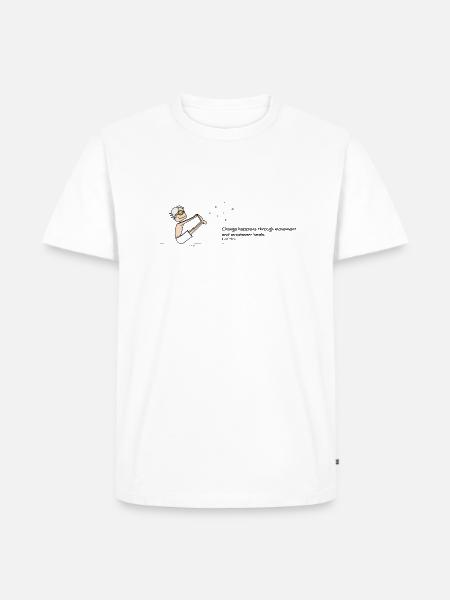 Change - Männer Premium Bio T-Shirt - Weiß