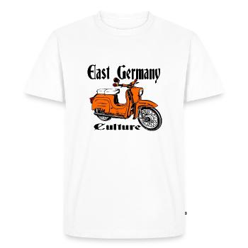 Simson Schwalbe Cyclomoteur RDA - T-shirt Premium bio Homme - blanc - Devant - Nico (187cm)