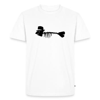 Fishbone avec chapeau - T-shirt Premium bio Homme - blanc - Devant - Nico (187cm)
