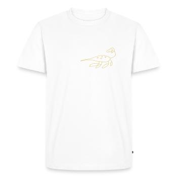 Geheimnis, Überraschung - Männer Premium Bio T-Shirt - Weiß - Vorne - Nico (187cm)