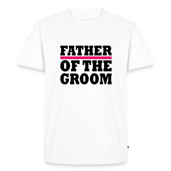 Father of the groom - T-shirt Premium bio Homme - blanc - Devant - Nico (187cm)