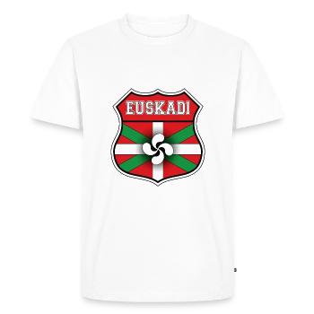 euskadi 02 - T-shirt Premium bio Homme - blanc - Devant - Nico (187cm)
