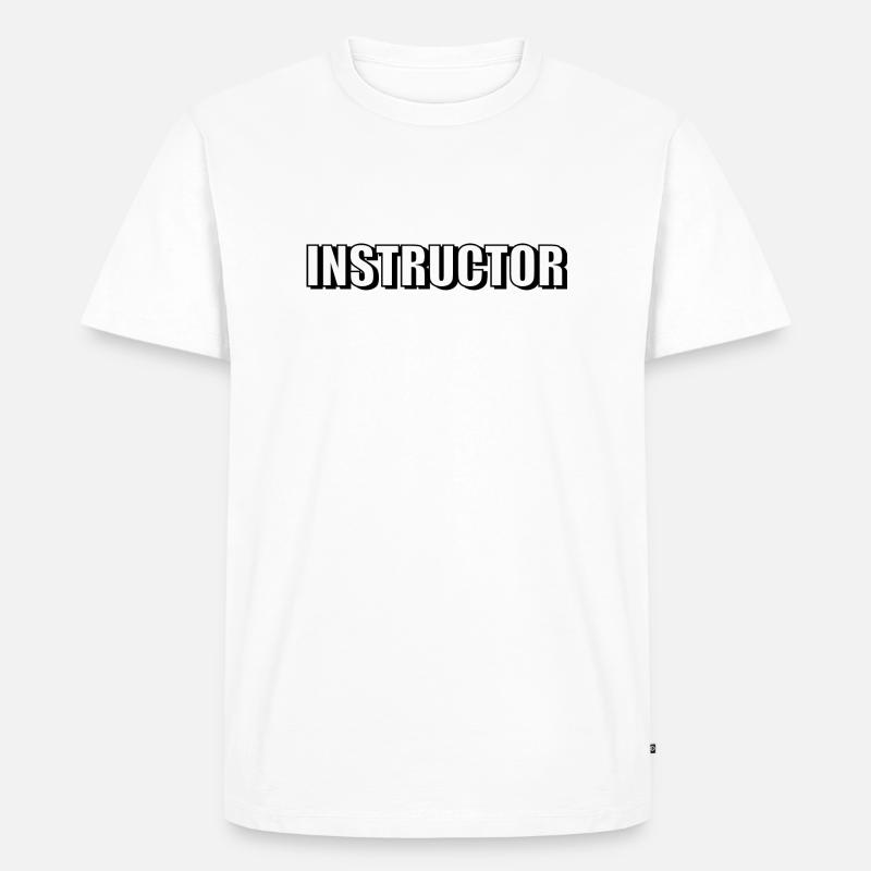 Instructor - Männer Premium Bio T-Shirt - Weiß