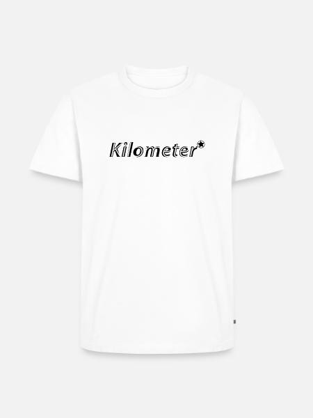 Kilometer - T-shirt Premium bio Homme - blanc