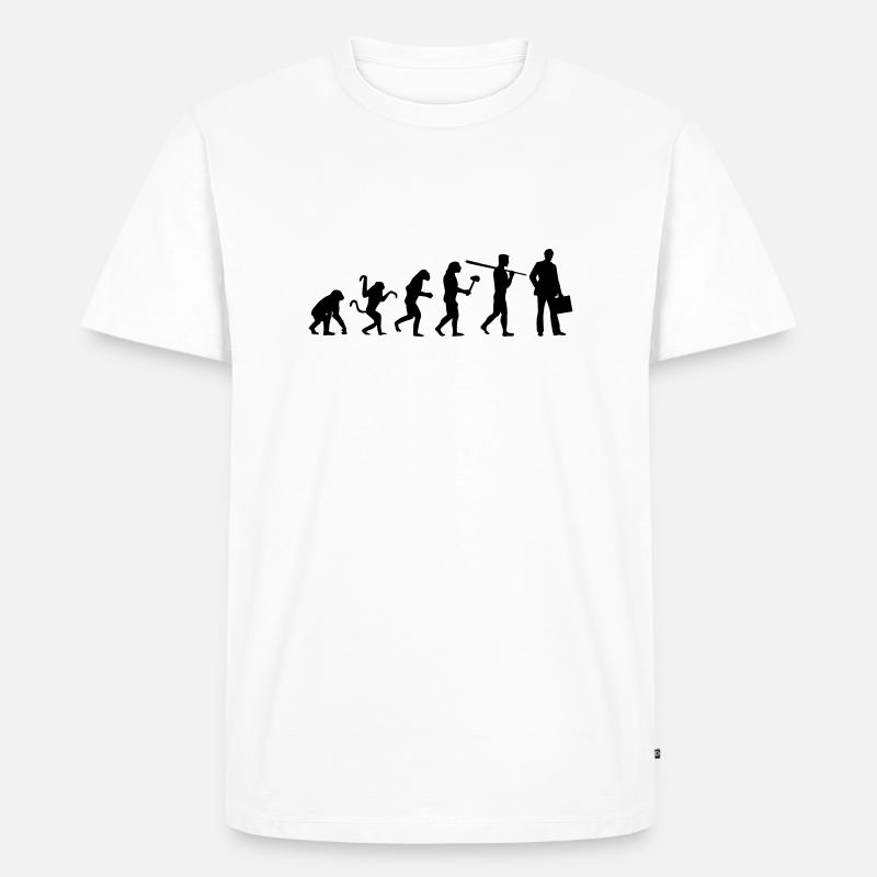 BUSINESS EVOLUTION! - Männer Premium Bio T-Shirt - Weiß
