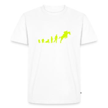 Evolution cheval9 obstacle riding his - Men's Premium Organic T-Shirt - white - Front - Nico (187cm)