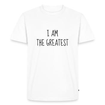 Boxing - Boxer - Boxe - Boxen - Ali - Fighter - T-shirt Premium bio Homme - blanc - Devant - Nico (187cm)