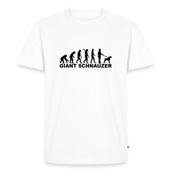 schnauzer géant - T-shirt Premium bio Homme - blanc - Devant - Nico (187cm)