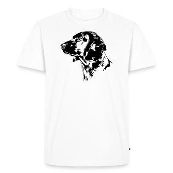 BAVARIAN MOUNTAIN SWEAT DOG Hunting Dogs Wilsigns - Men's Premium Organic T-Shirt - white - Front - Nico (187cm)