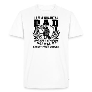 Cool Ninjutsu Dad Ninja Coach poison - T-shirt Premium bio Homme - blanc - Devant - Nico (187cm)