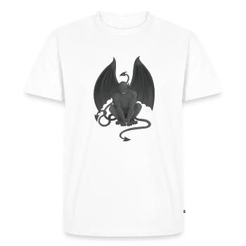 Gargouille - T-shirt Premium bio Homme - blanc - Devant - Nico (187cm)