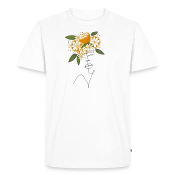 Lady Orange - T-shirt Premium bio Homme - blanc - Devant - Nico (187cm)