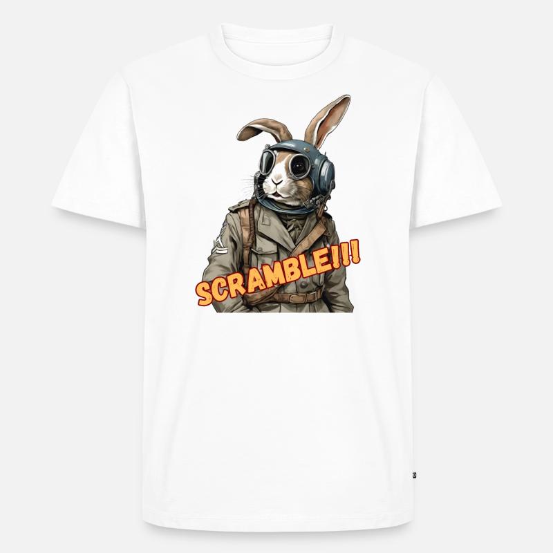 Scramble! - Männer Premium Bio T-Shirt - Weiß