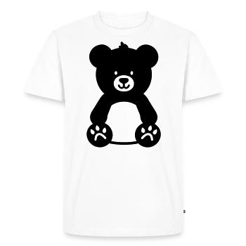 Ours en peluche - T-shirt Premium bio Homme - blanc - Devant - Nico (187cm)