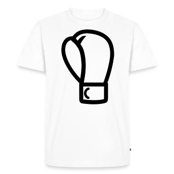 gant de boxe - T-shirt Premium bio Homme - blanc - Devant - Nico (187cm)