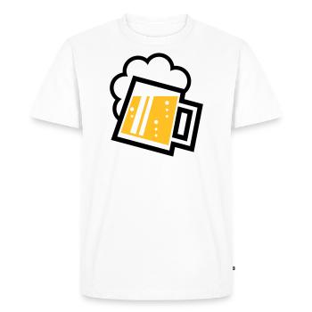 XBayric Original (2 couleurs) - T-shirt Premium bio Homme - blanc - Devant - Nico (187cm)