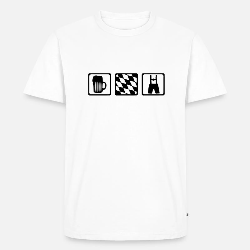 Bayern - Männer Premium Bio T-Shirt - Weiß
