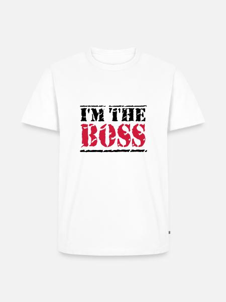 I'm the Boss - T-shirt Premium bio Homme - blanc