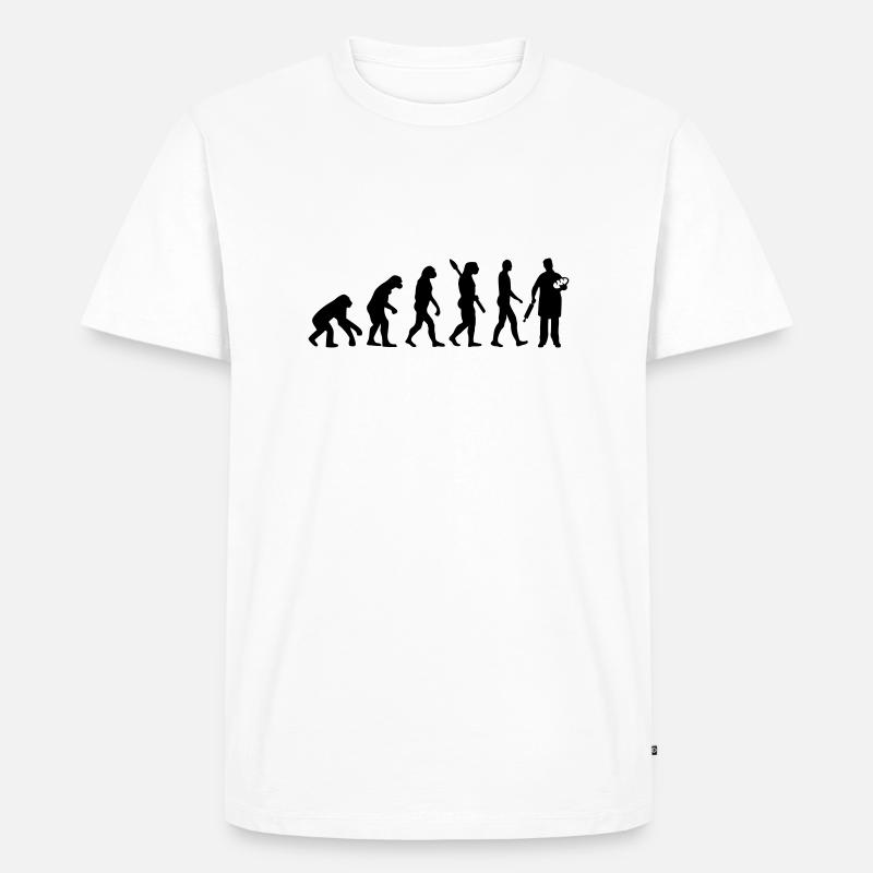 Evolution Baker - Men's Premium Organic T-Shirt - white