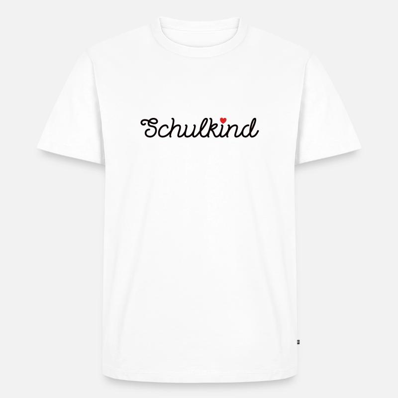 Schulkind Einschulung Berufsschule Schulanfang - Männer Premium Bio T-Shirt - Weiß