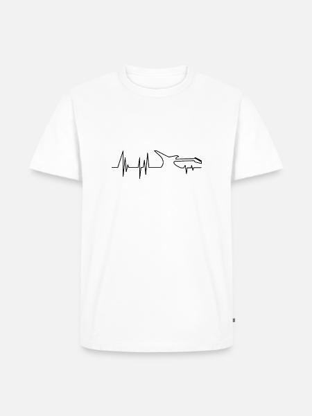 Gitarre - Männer Premium Bio T-Shirt - Weiß
