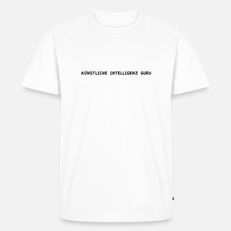 Künstliche Intelligenz Guru - Männer Premium Bio T-Shirt - Weiß