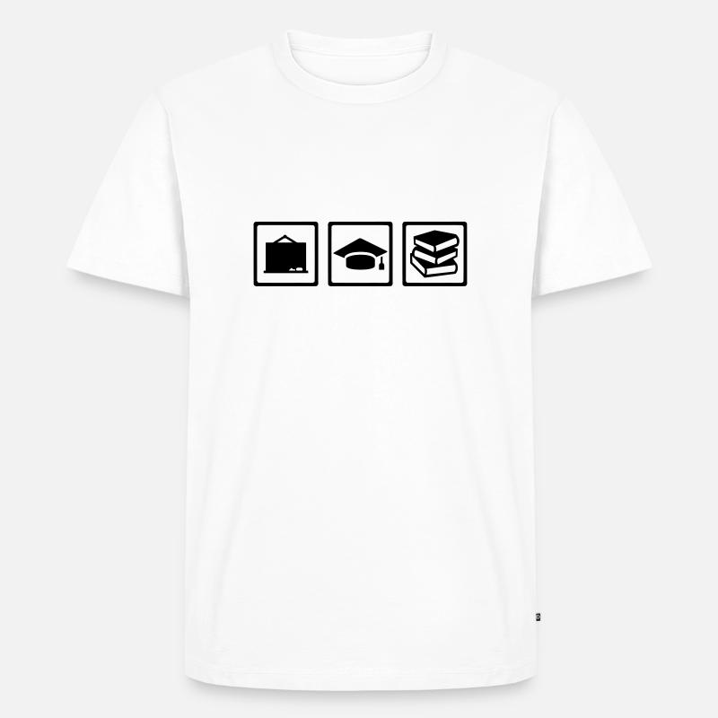 Lehrer - Männer Premium Bio T-Shirt - Weiß