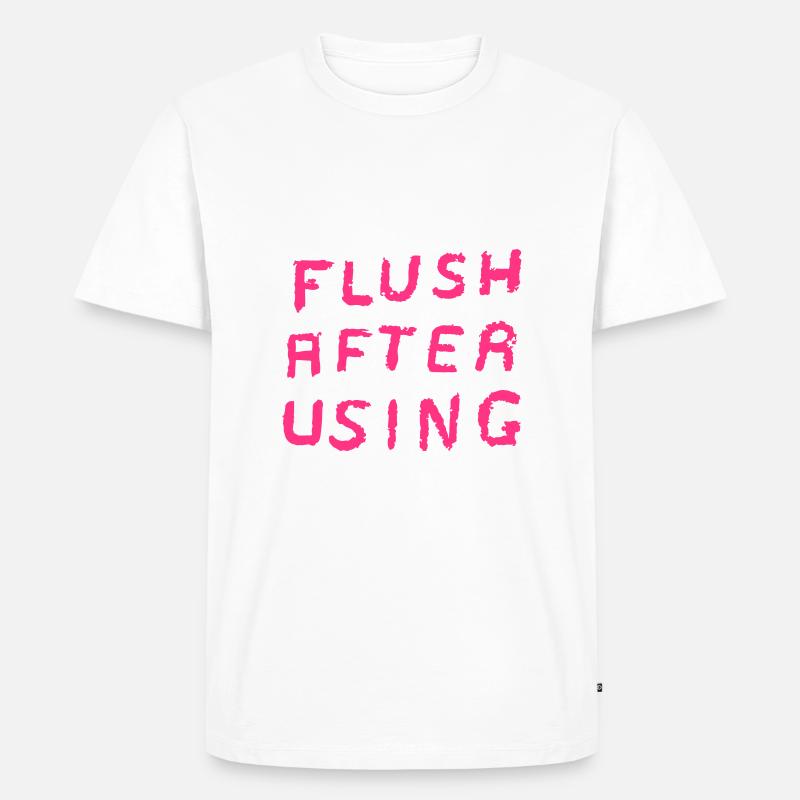 RINCER APRÈS UTILISATION - T-shirt Premium bio Homme - blanc