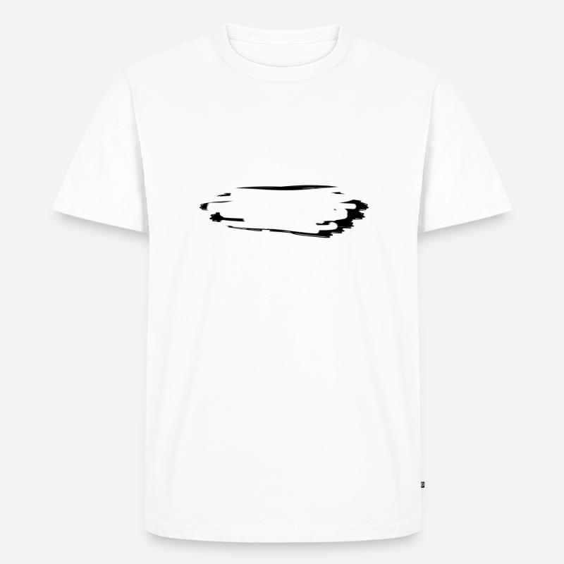 strich symbol risse - Männer Premium Bio T-Shirt - Weiß