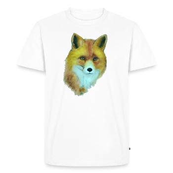 Fox - Men's Premium Organic T-Shirt - white - Front - Nico (187cm)