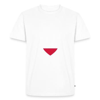 Poland - Men's Premium Organic T-Shirt - white - Front - Nico (187cm)
