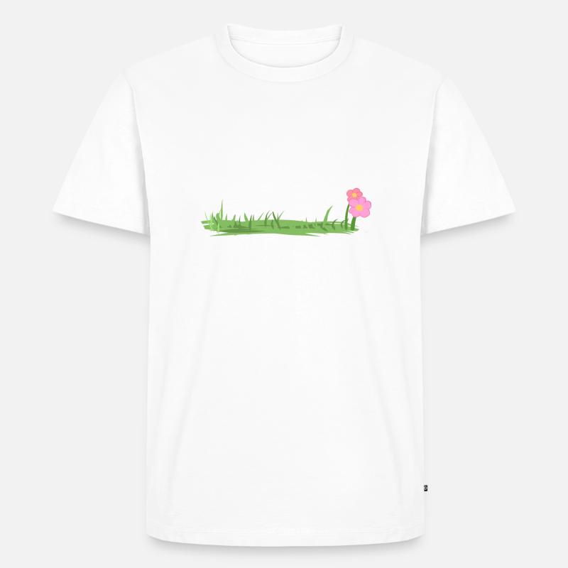 Symbole de sol Fleur - T-shirt Premium bio Homme - blanc