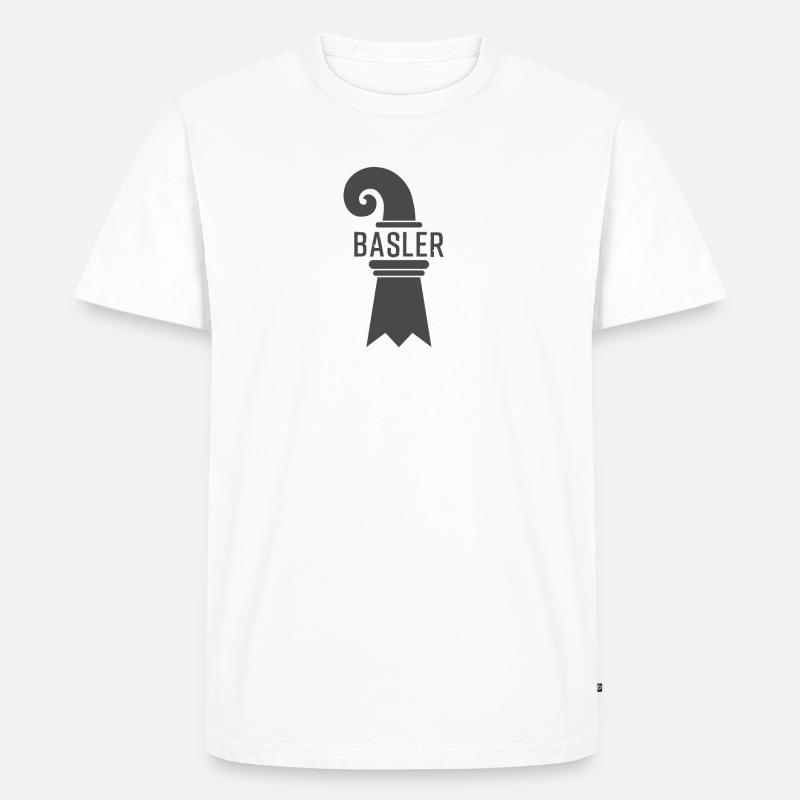 ich bin Basler - Männer Premium Bio T-Shirt - Weiß