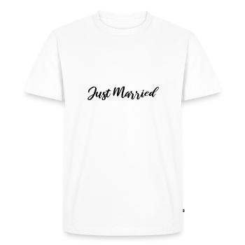 Mariage - T-shirt Premium bio Homme - blanc - Devant - Nico (187cm)