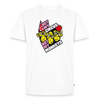 Pas mon cirque - T-shirt Premium bio Homme - blanc - Devant - Nico (187cm)