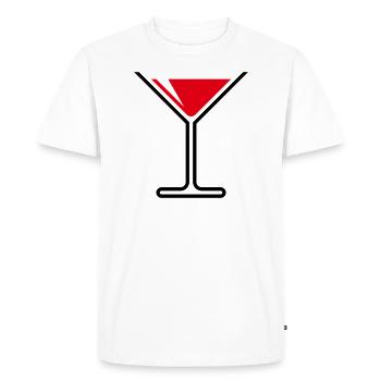XDesign pour de nombreuses occasions en rouge. - T-shirt Premium bio Homme - blanc - Devant - Nico (187cm)