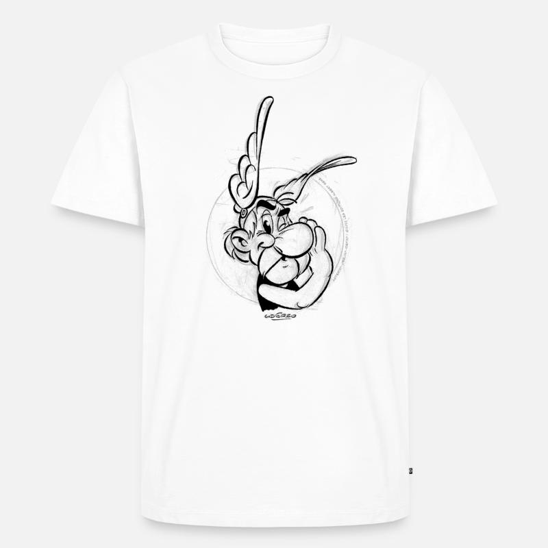 Asterix & Obelix Der Gallier - Männer Premium Bio T-Shirt - Weiß