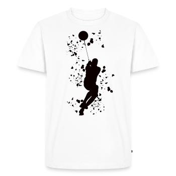 Hammer Thrower Colorsplash Hammer Throw - Men's Premium Organic T-Shirt - white - Front - Nico (187cm)