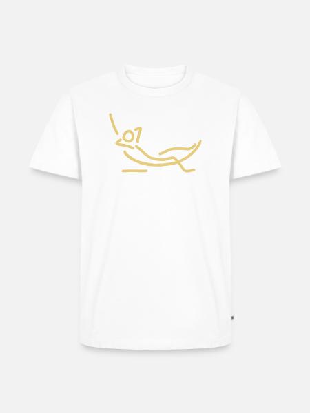 iYpsilon Hängematte - Männer Premium Bio T-Shirt - Weiß