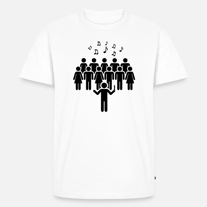 Chor - Männer Premium Bio T-Shirt - Weiß