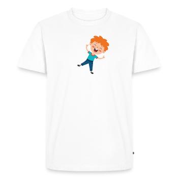 Je suis le grand frère - T-shirt Premium bio Homme - blanc - Devant - Nico (187cm)
