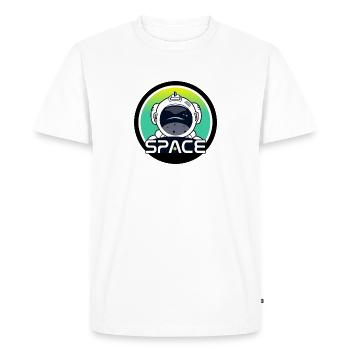 Astronaut in space - Men's Premium Organic T-Shirt - white - Front - Nico (187cm)