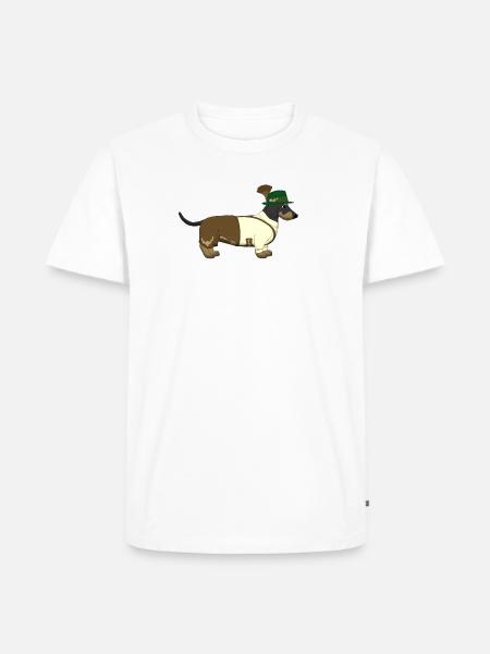 Teckel Bavière - T-shirt Premium bio Homme - blanc