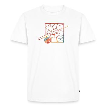 Flyfishing for ever - T-shirt Premium bio Homme - blanc - Devant - Nico (187cm)