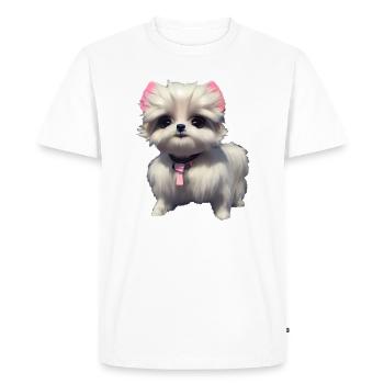 Malteser Hund - Malteser - Men's Premium Organic T-Shirt - white - Front - Nico (187cm)