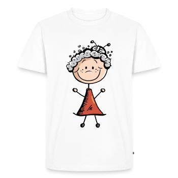 grand-mère Spry - retraité - Omi - Cadeau - T-shirt Premium bio Homme - blanc - Devant - Nico (187cm)