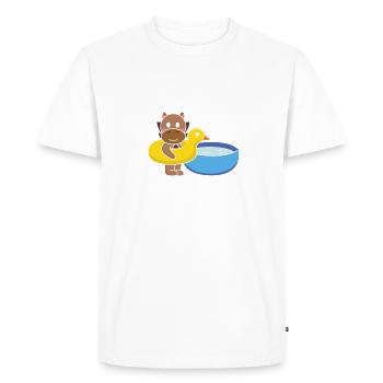 Impossible j'ai aqua poney - T-shirt Premium bio Homme - blanc - Devant - Nico (187cm)